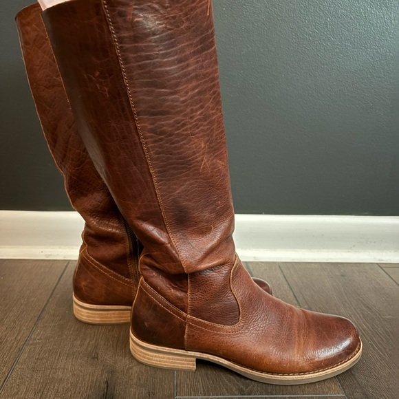 Kork-Ease Brown Leather Knee-High Boots - Picture 3 of 8